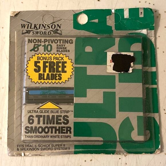 Vintage Pack Wilkinson Sword System 2 Ultra Glide Razor Blade Cartridge Trac II - Picture 1 of 4